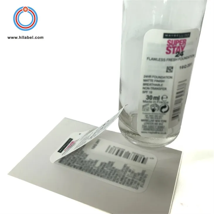 Self Adhesive Bottle Labels factory